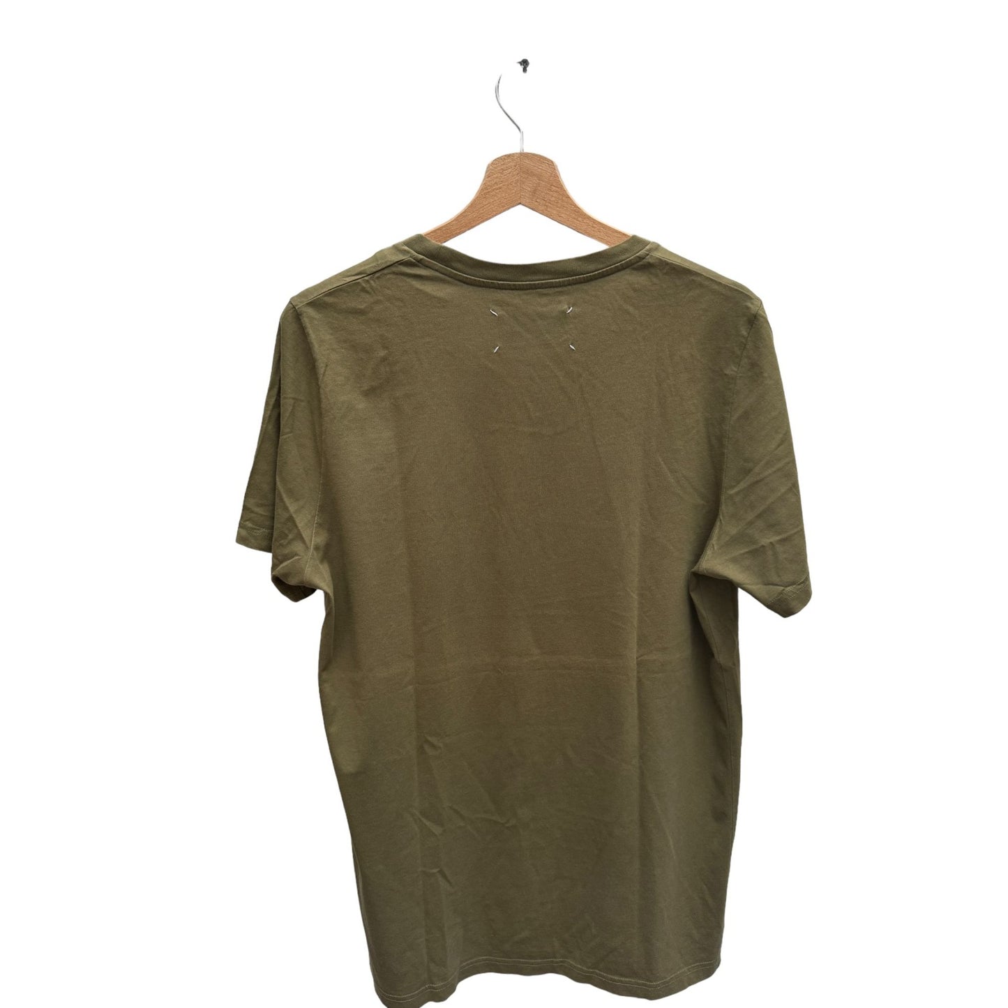 Kaki Cotton T-shirt Iconic 4 Stitches