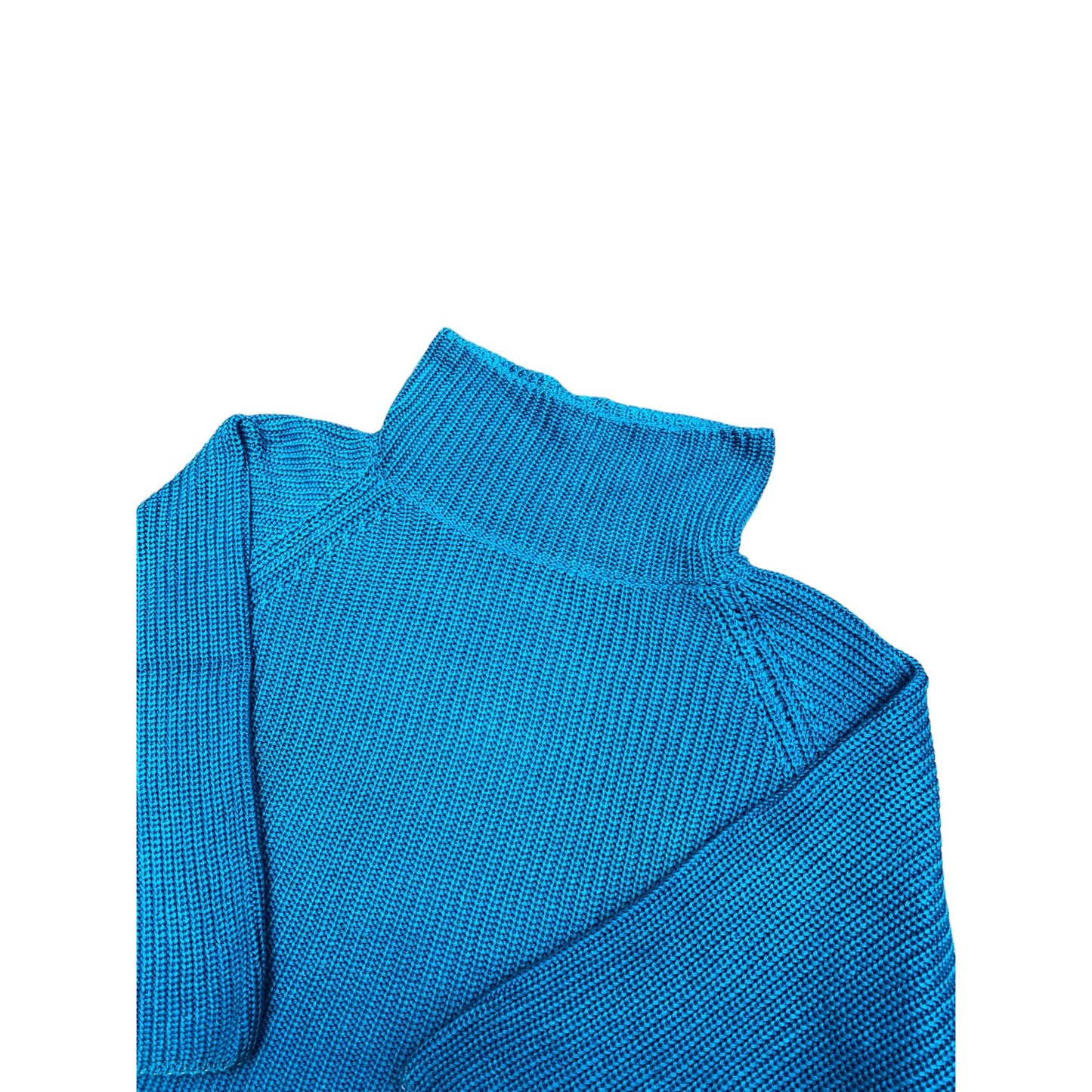 Vintage Cropped Blue Knit 3/4 Sleeves