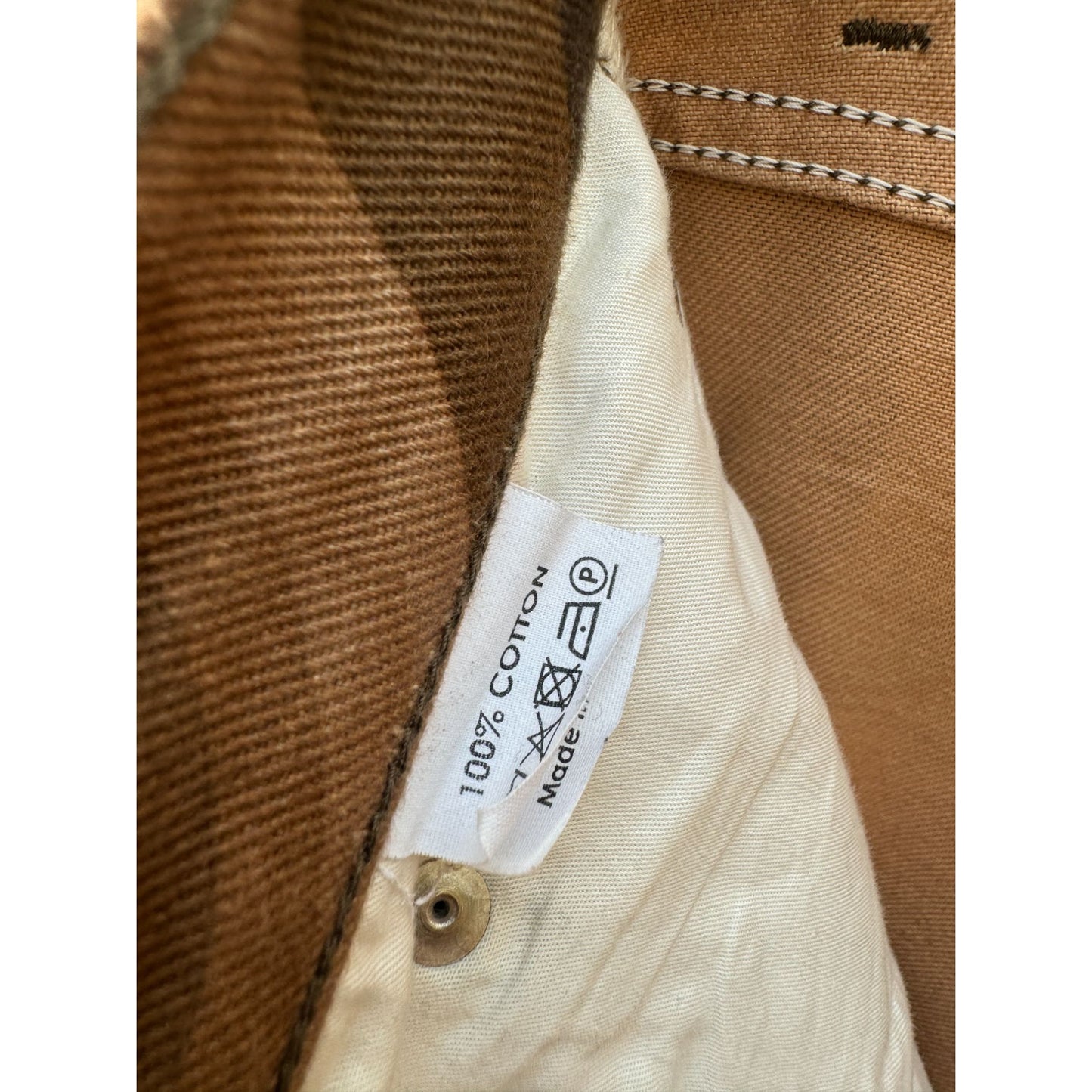 Verner Panton Brown Cotton Wave Denim Pants