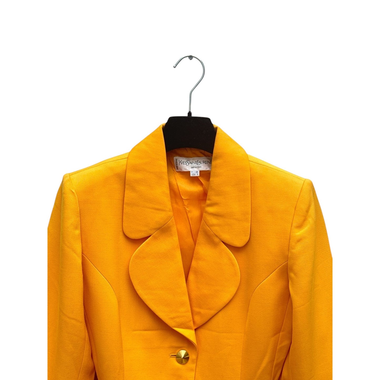 Vintage 1990s Yellow Heart Shape Blazer Jacket