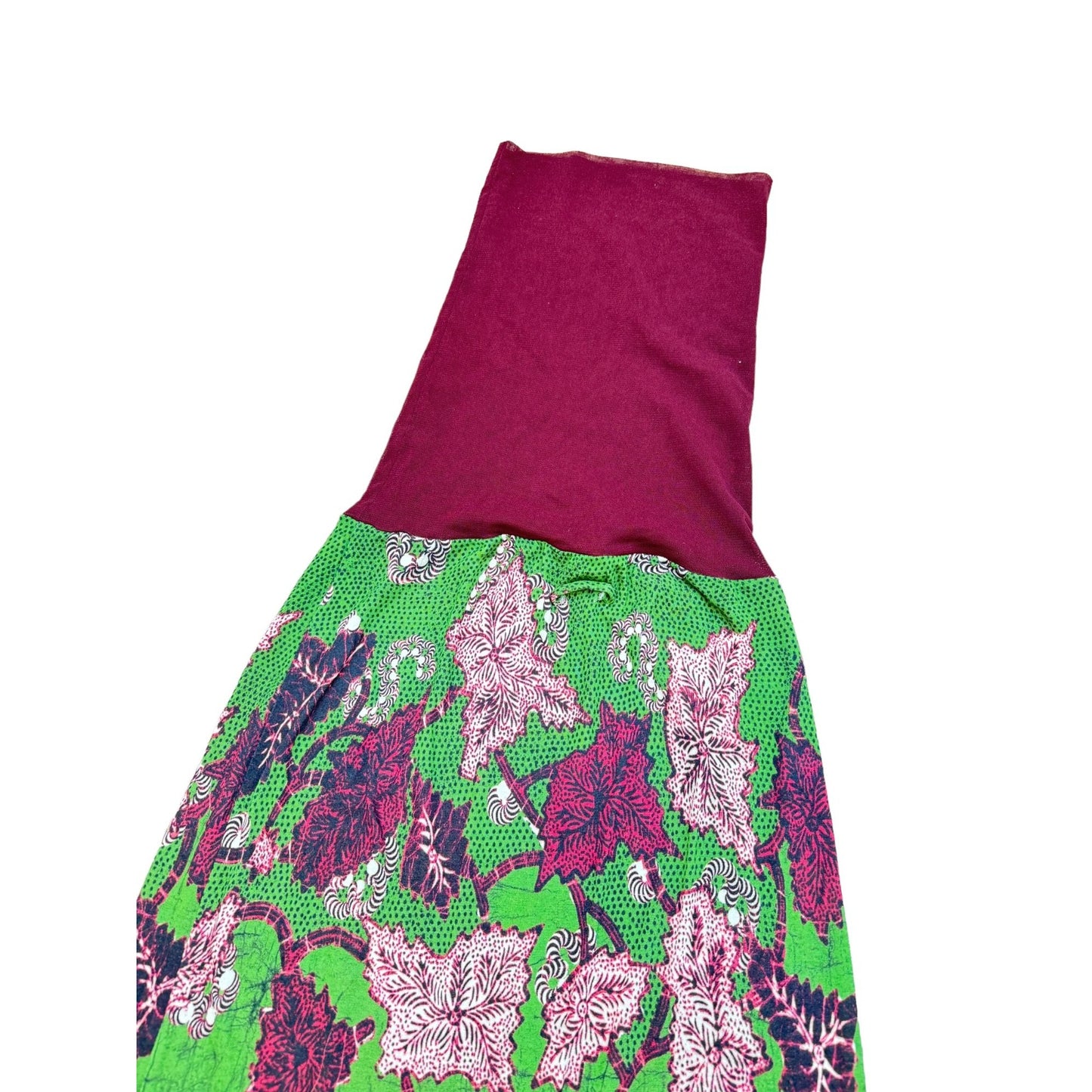 Vintage Green Nylon Skirt