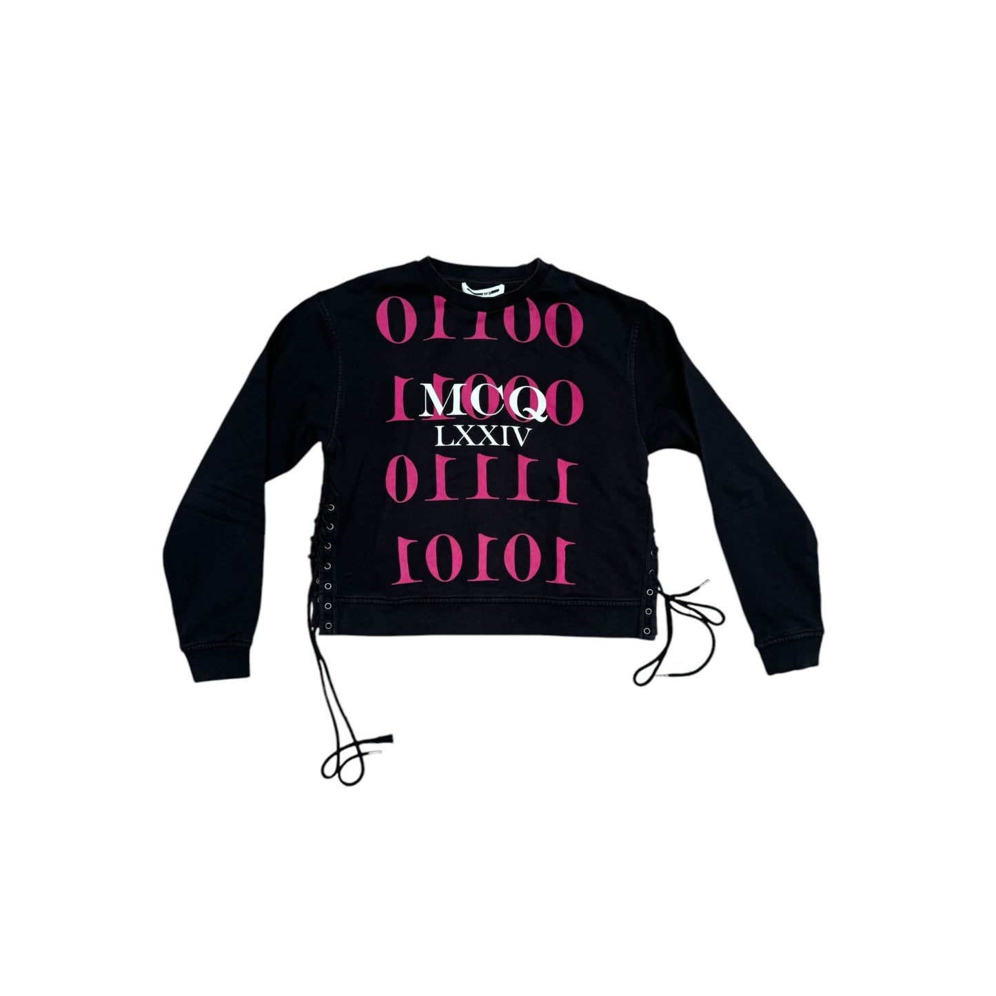 Black Laced Hoodie Size M