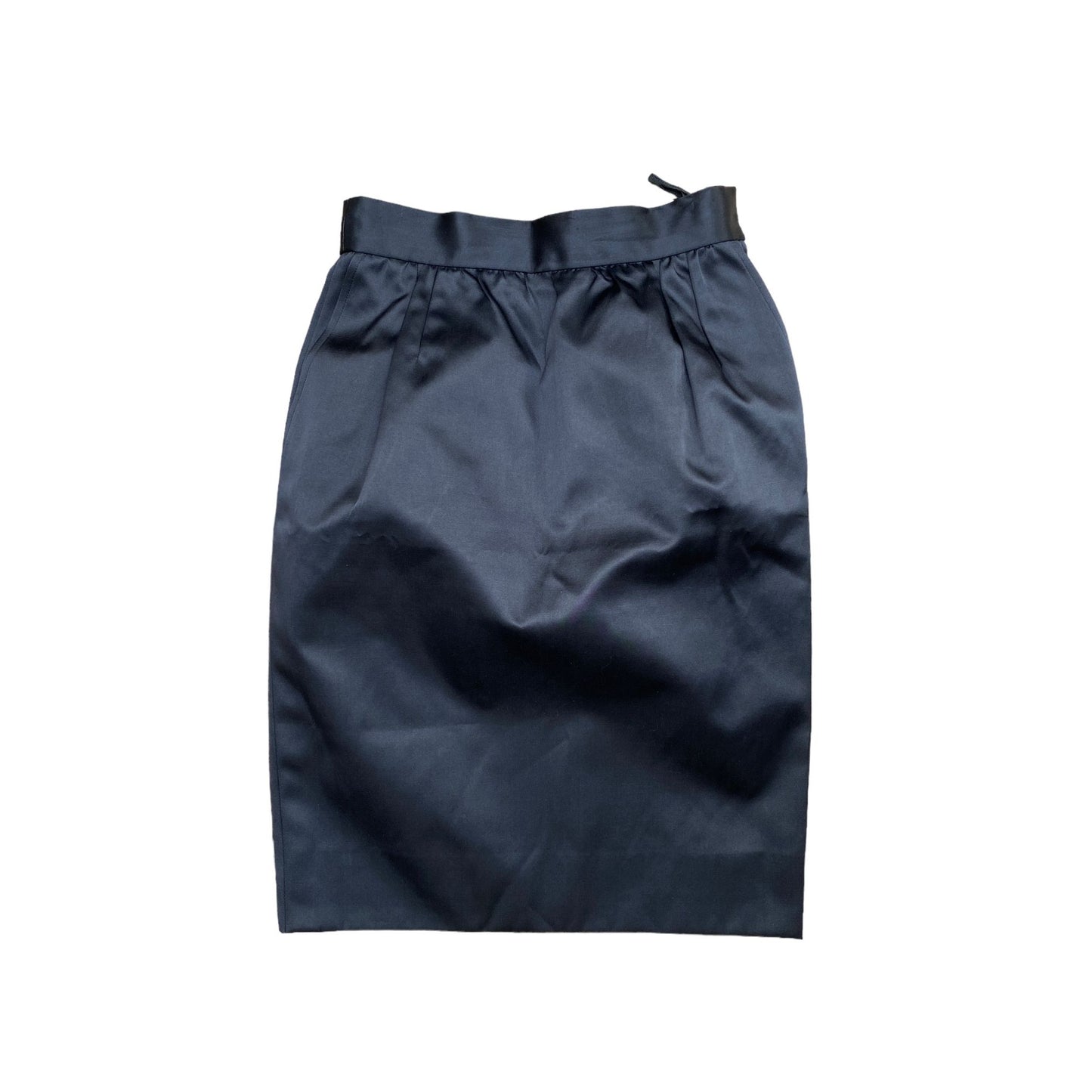 1970S Black Viscose Skirt