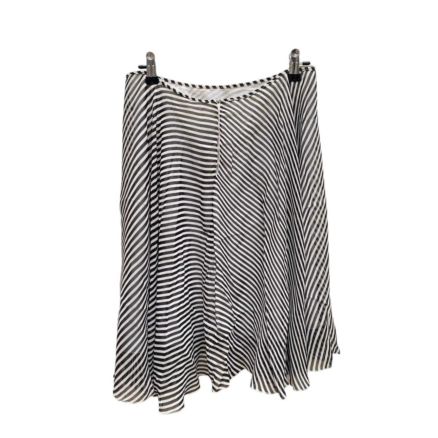 2007 Silk Like Striped Skirt Runway Line