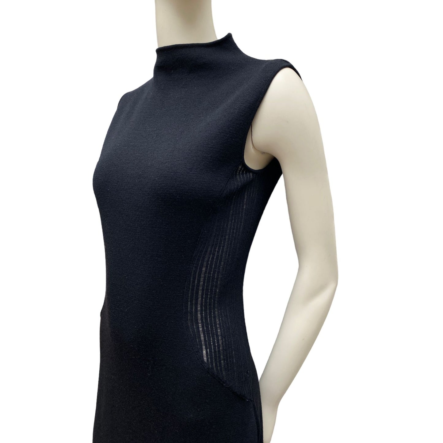 Haute Couture Vintage Midi Wool Dress