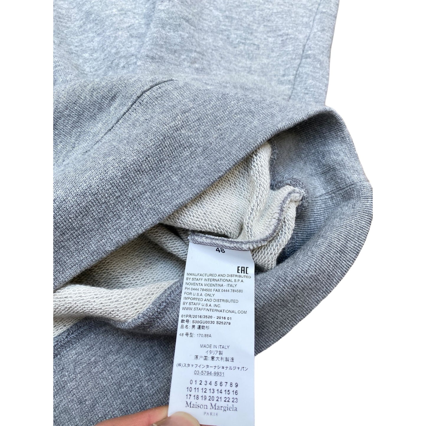 SS 2016 Grey Navy Sweatshirt