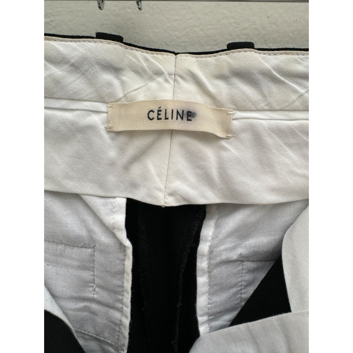 Phoebe Philo Black Wool Tailored Trousers