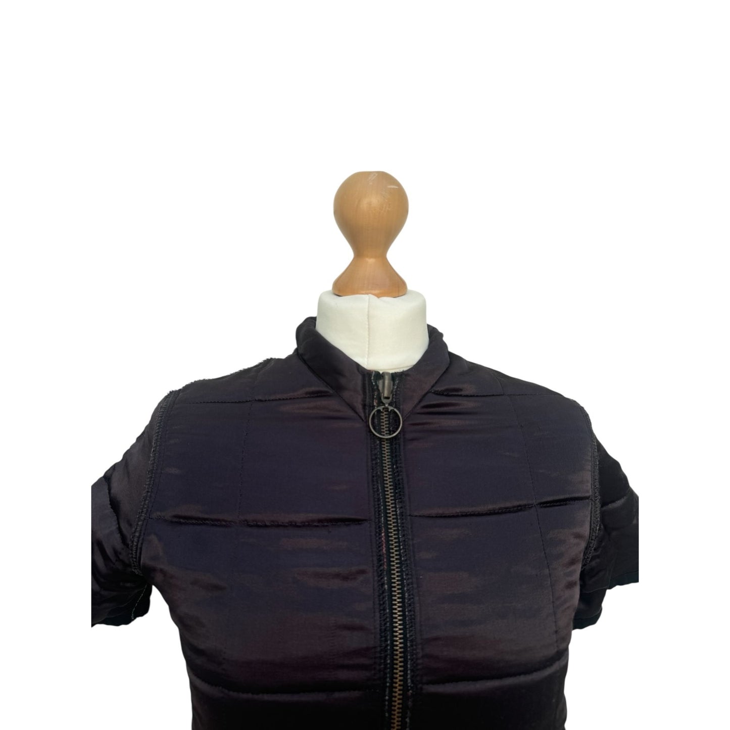 1990s Vintage Brown Nylon Top