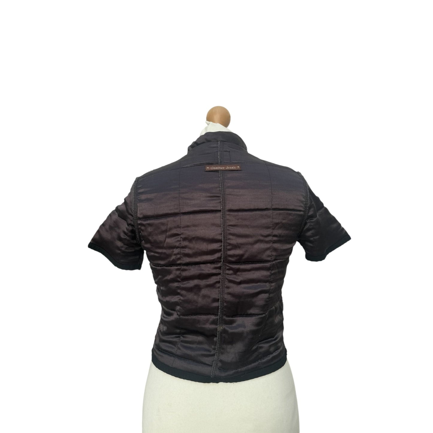 1990s Vintage Brown Nylon Top