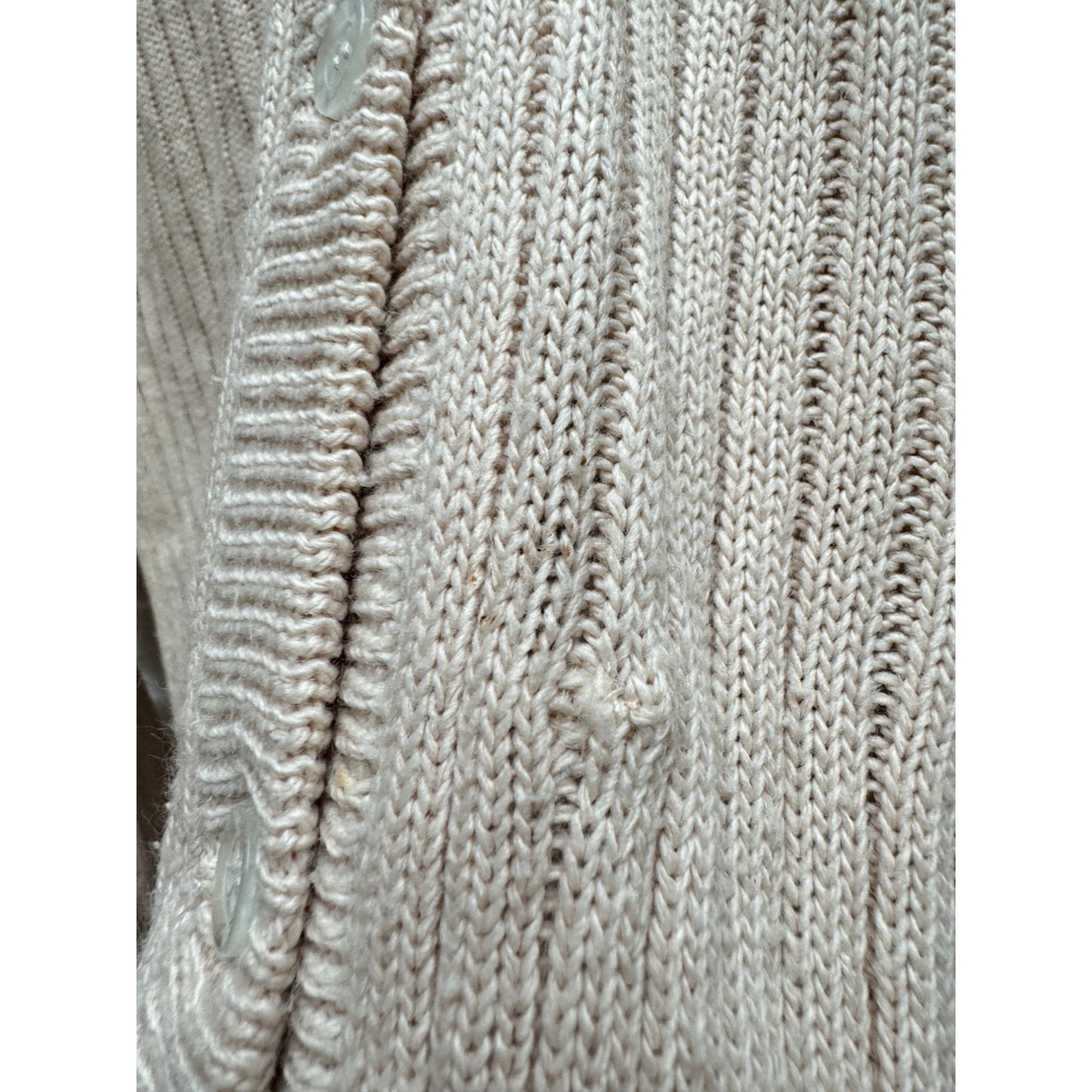 Vintage Beige Dralon Cardigan