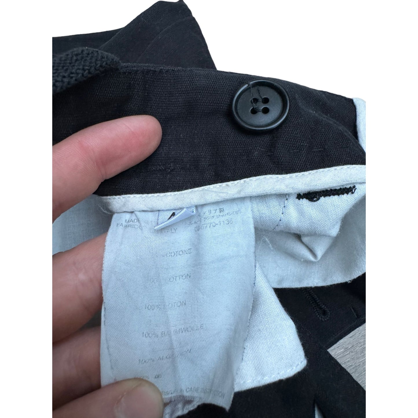 Vintage 1997 Black Cotton Pants