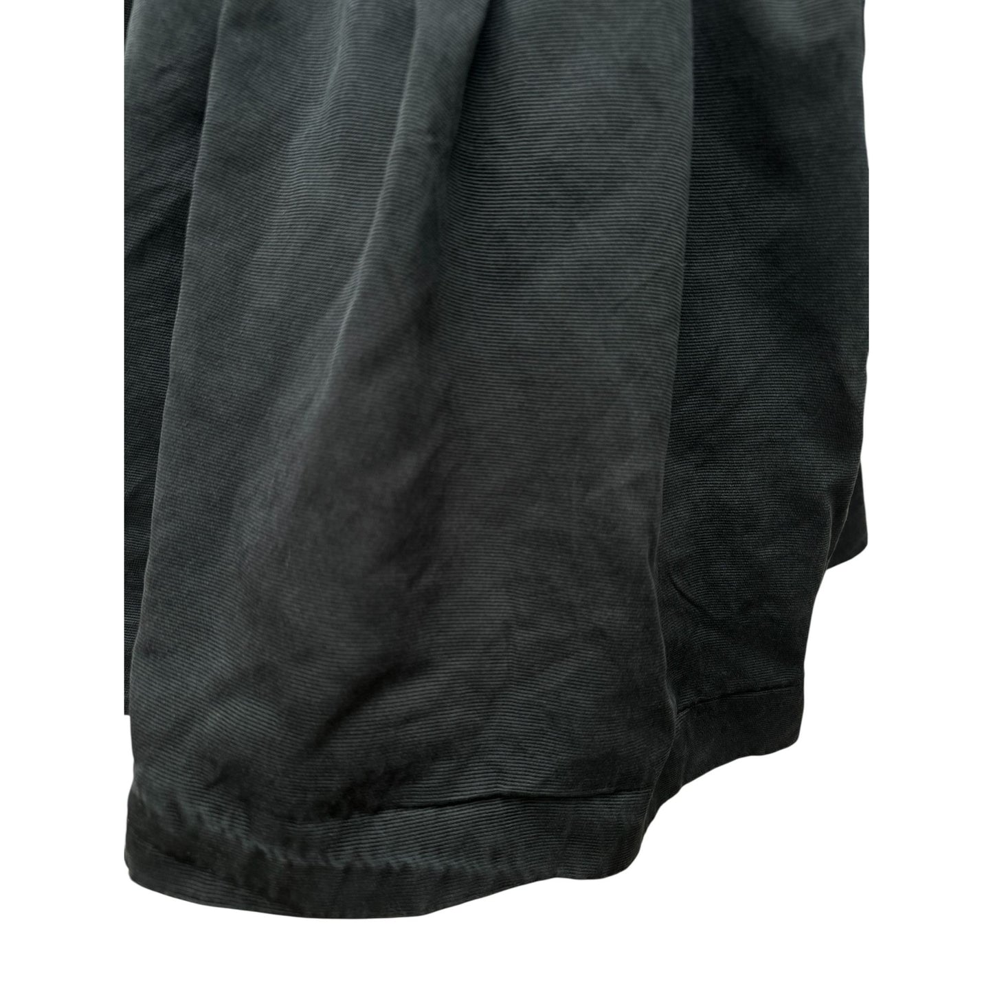 Black Silk Pleated Babydoll Top