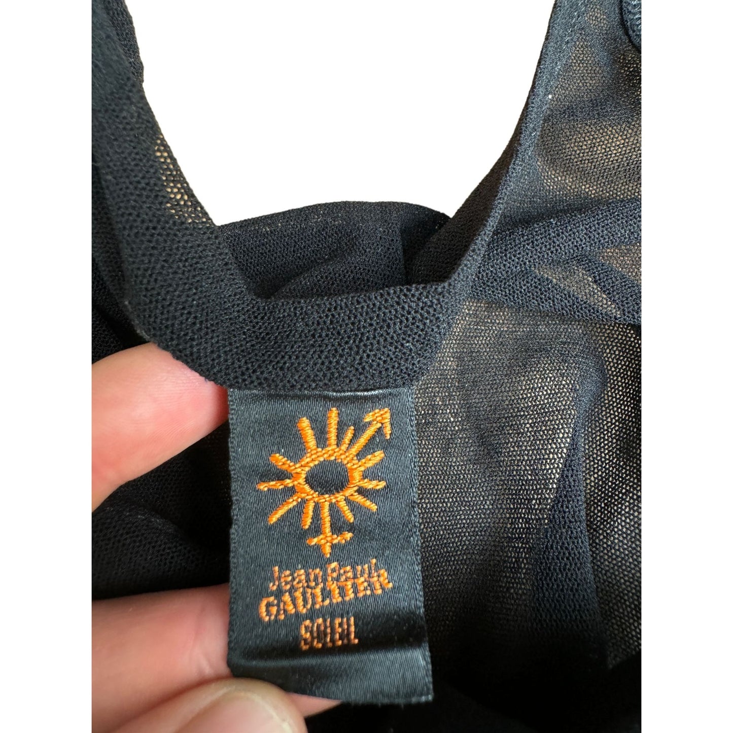 Vintage Black Nylon Tank Top