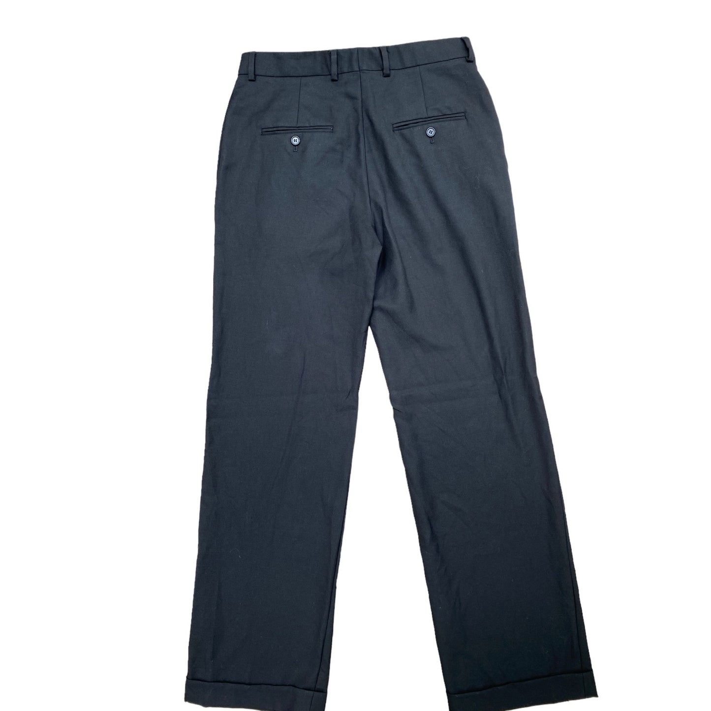 By Hedi Slimane High Waist Black Wool Pants