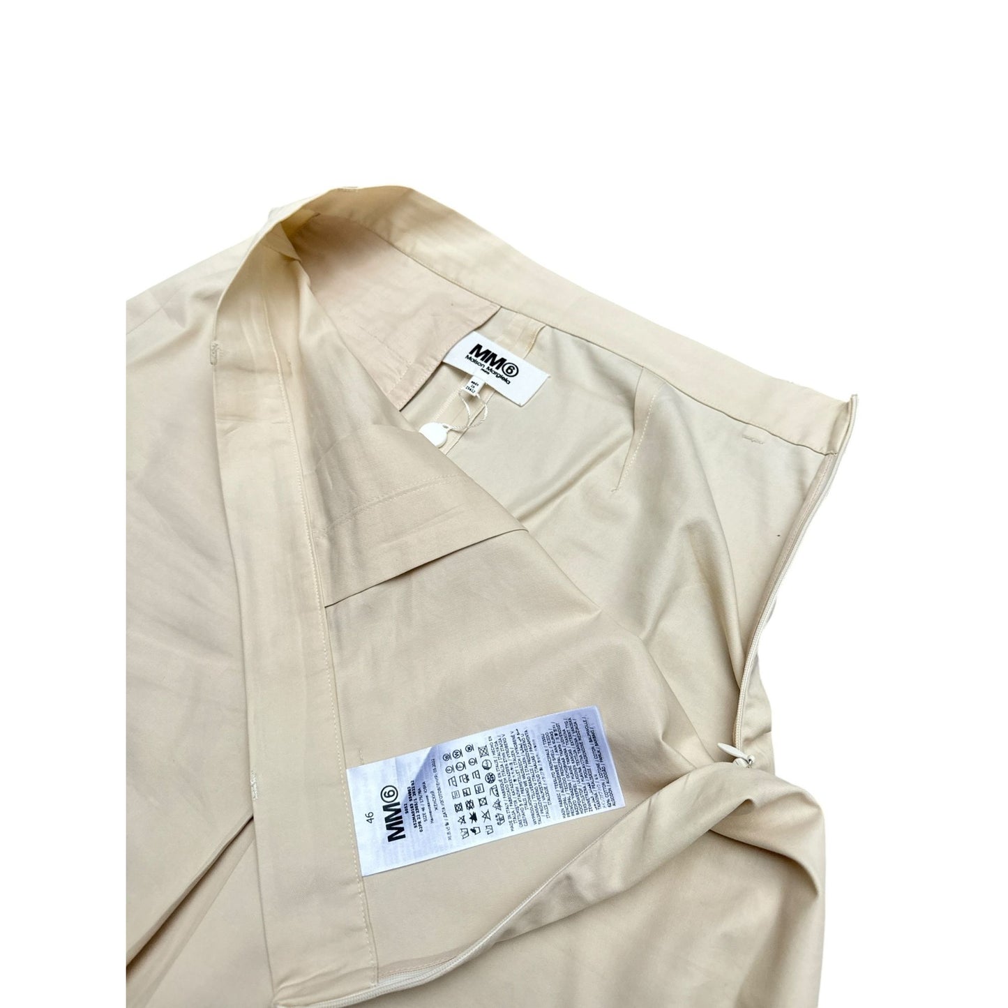 MM6 Beige Midi Skirt