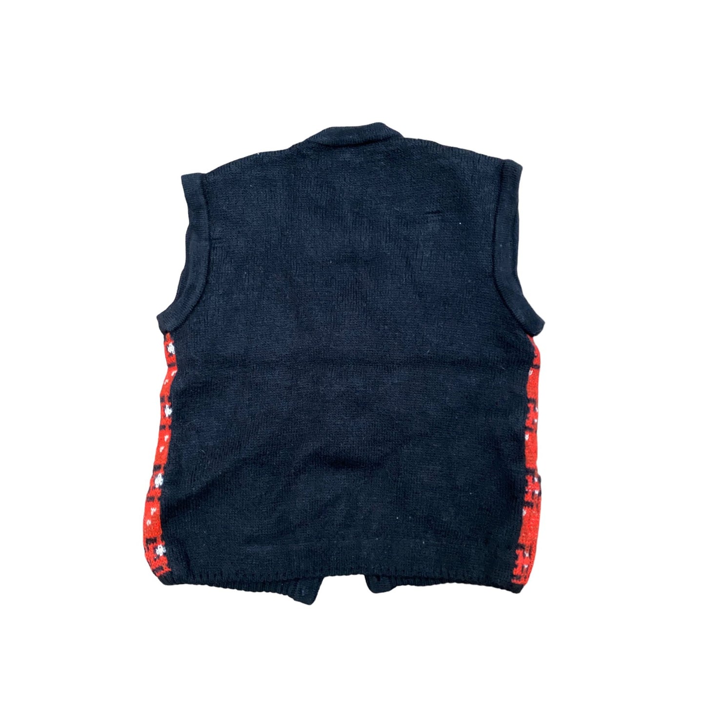 Vintage Red Wool Cropped Vest