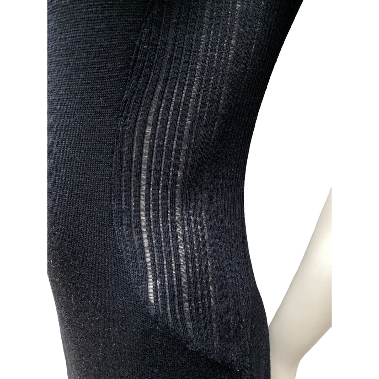 Haute Couture Vintage Midi Wool Dress