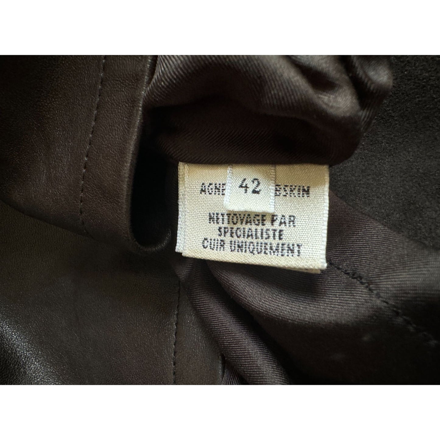 Martin Margiela 1990s Brown Lambskin Leather Sleeveless
