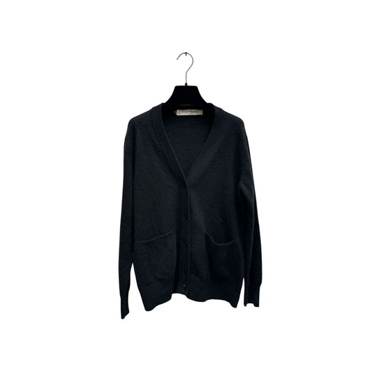 Black Wool Blend Cardigan