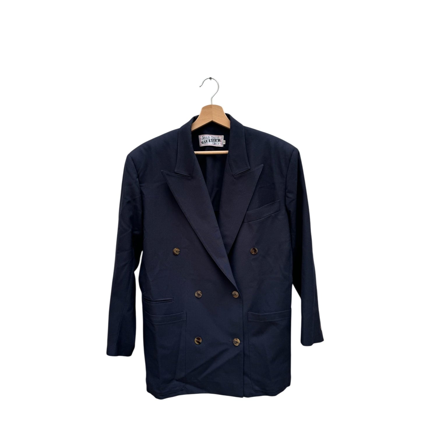 Vintage Navy Wool Blazer Jacket