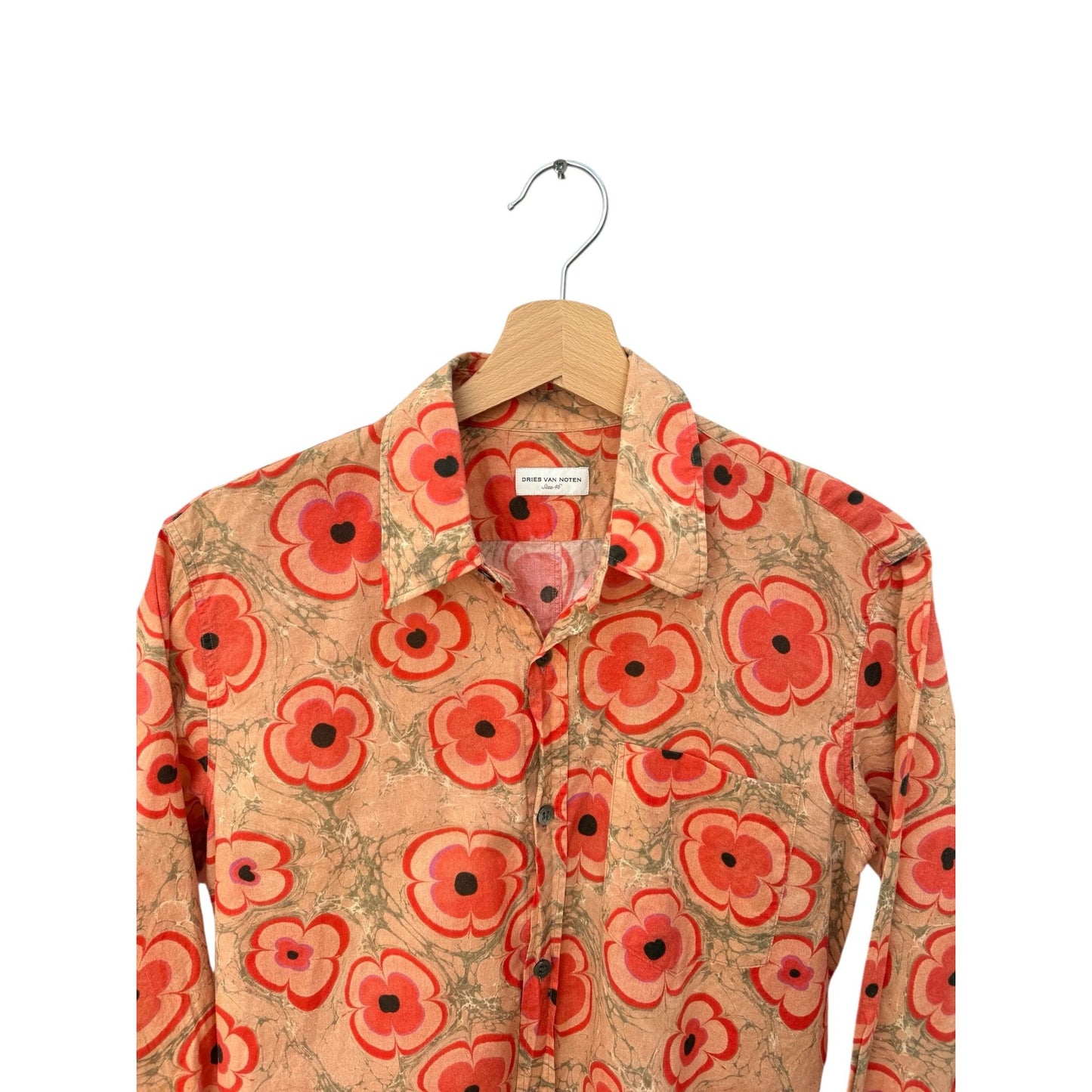 Orange Floral Shirt