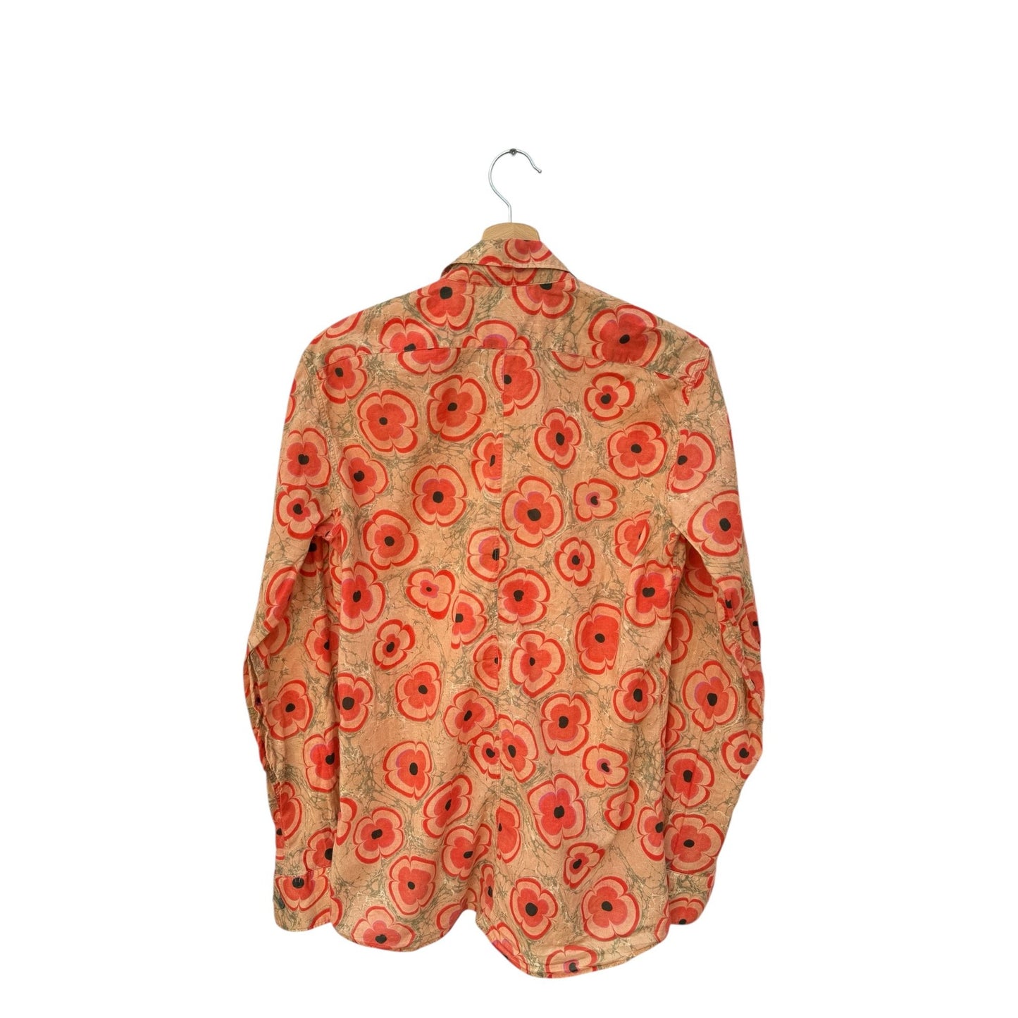 Orange Floral Shirt