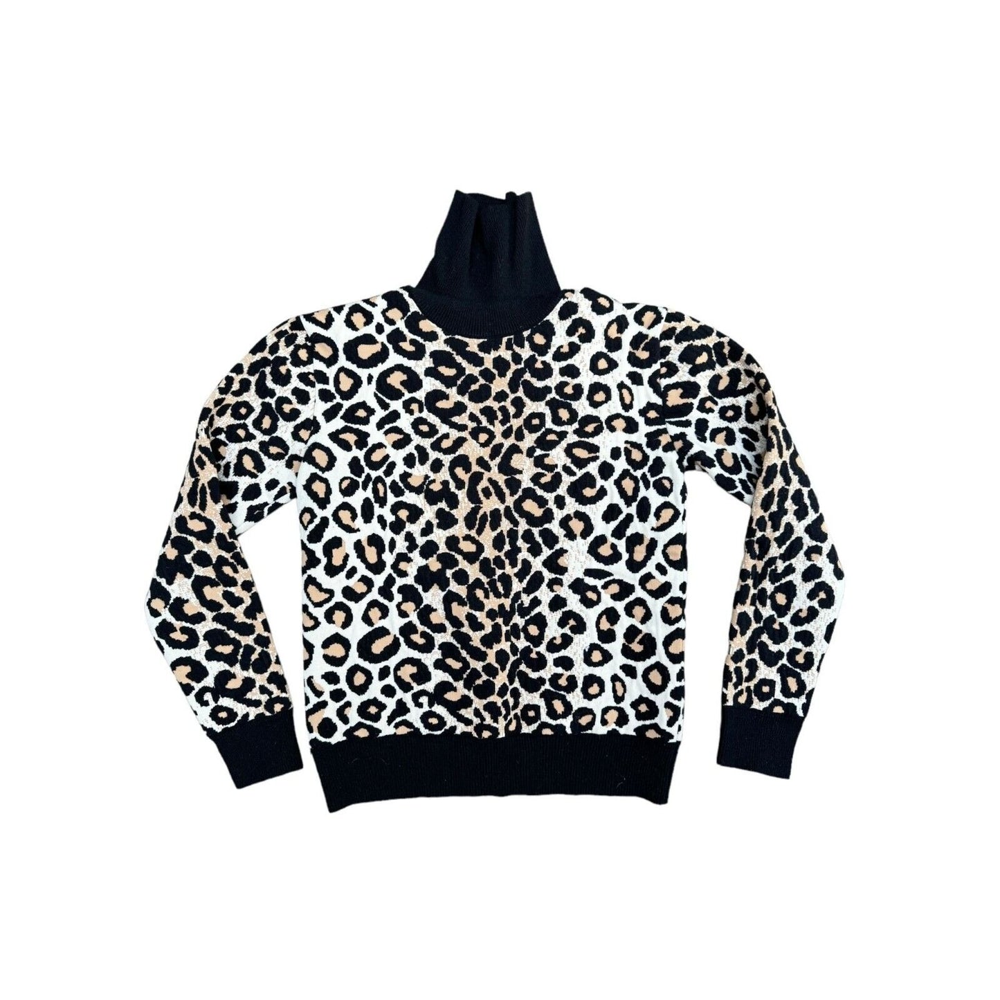 Phoebe Philo Leopard Print Rollneck Sweater