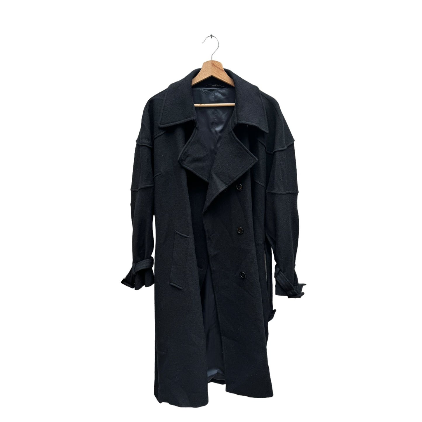 FW 2009 Black Double Breasted Wool Coat