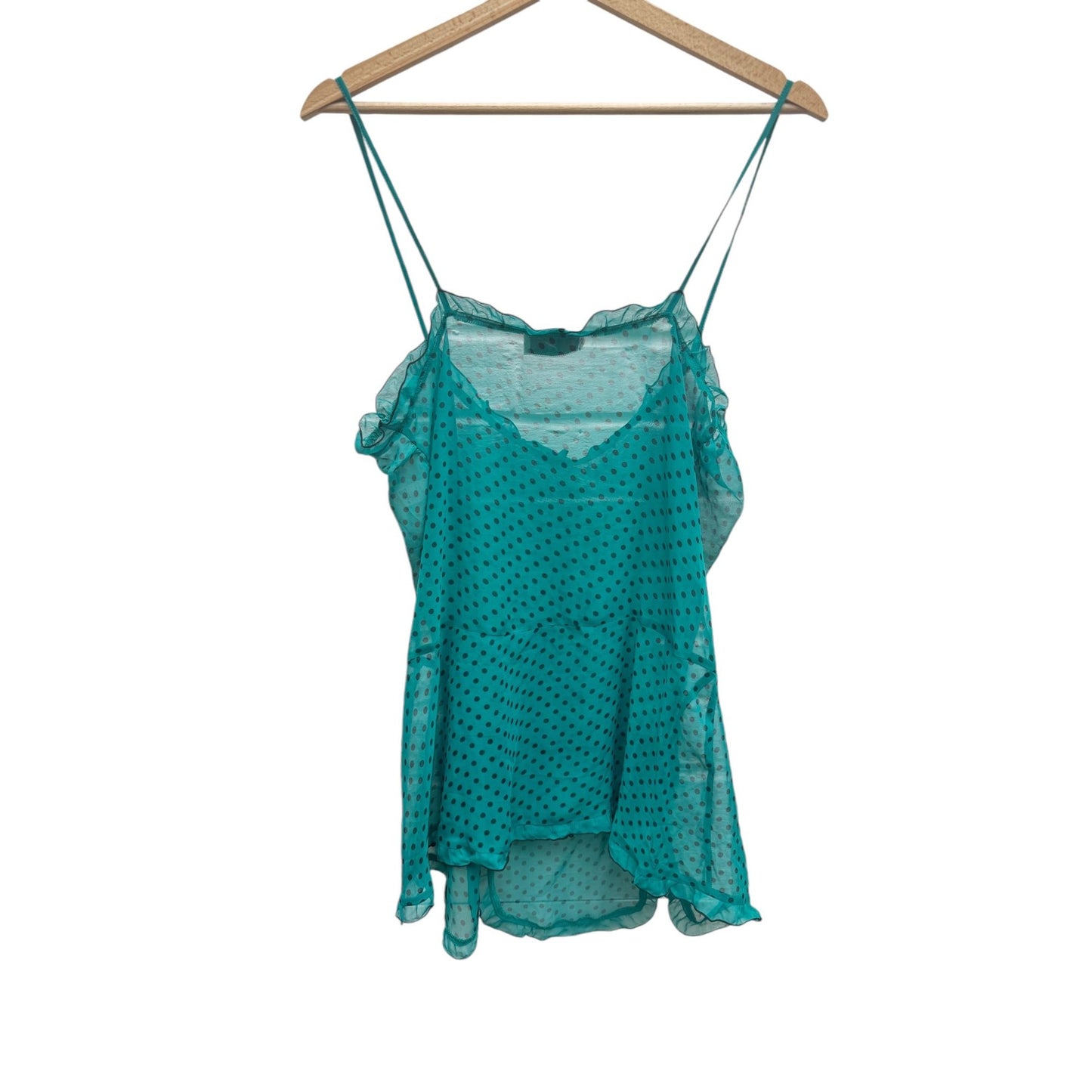 Vintage Green Dot Lingerie Top