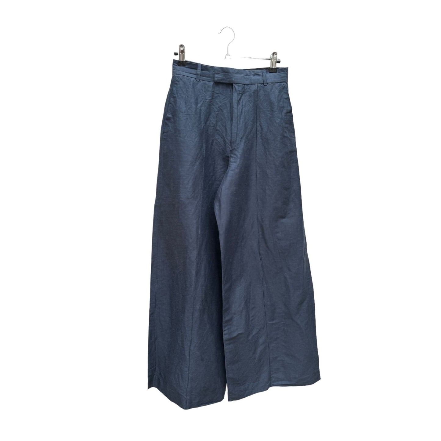 By Phoebe Philo Navy Wide Linen Pants