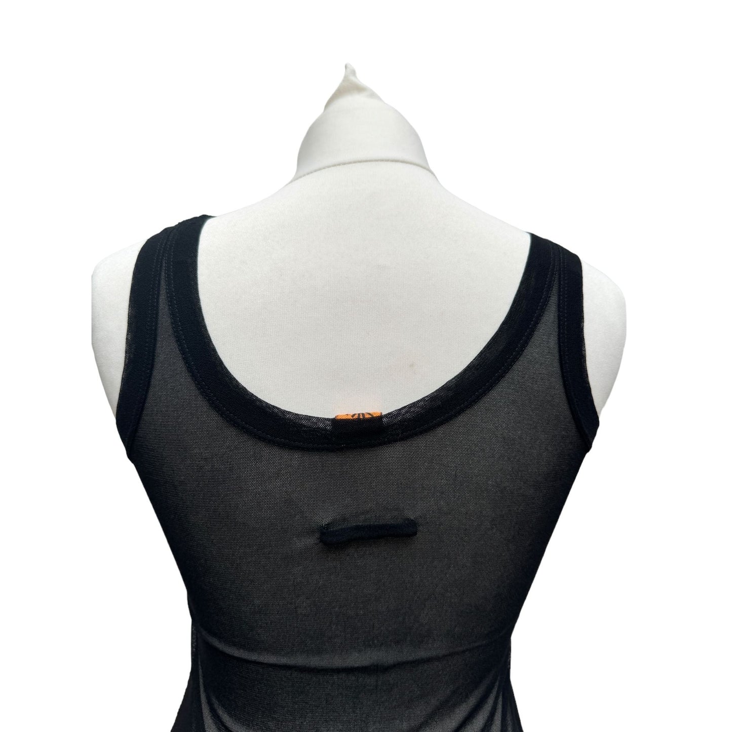Vintage Black Nylon Tank Top