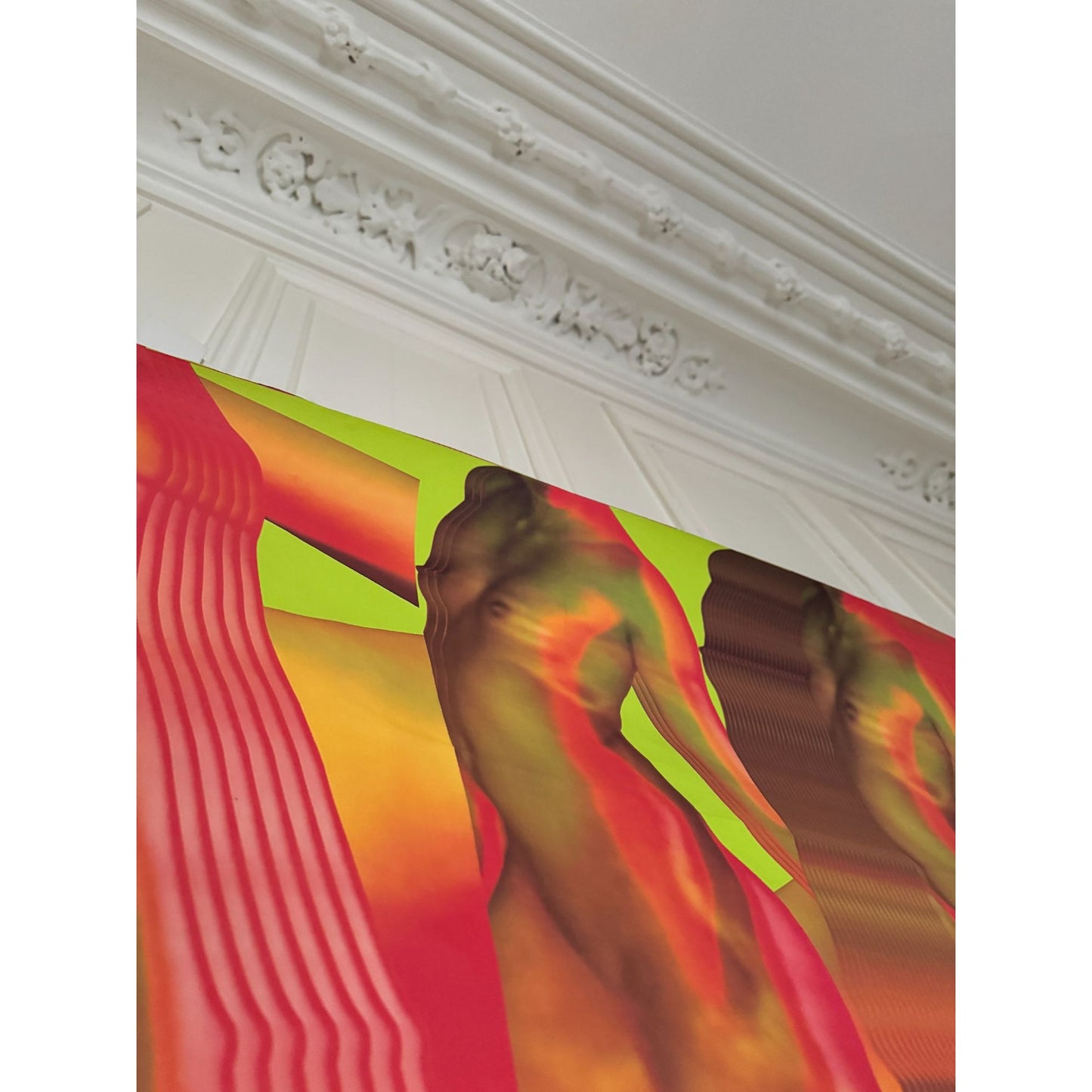Dries Van Noten X Mika Ninagawa Orange Wide Printed Panel