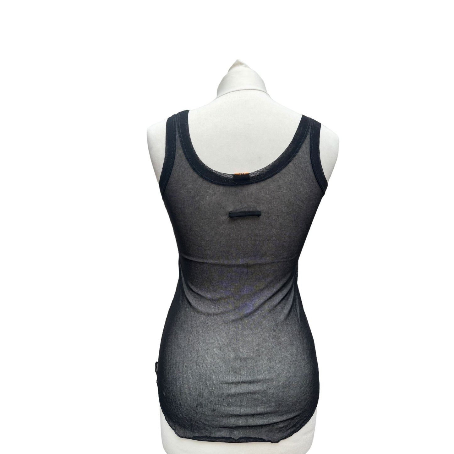 Vintage Black Nylon Tank Top