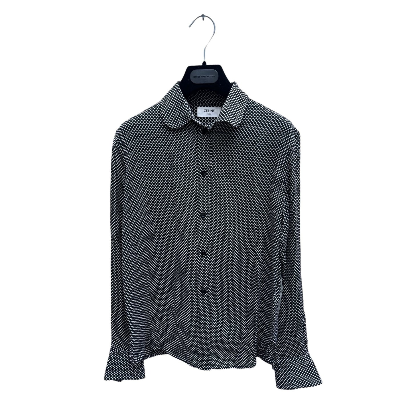 By Hedi Slimane Black White Dot Shirt