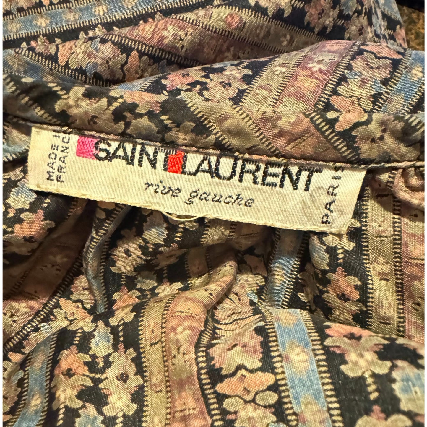 SS 1978 Silk Printed Blouse Shirt