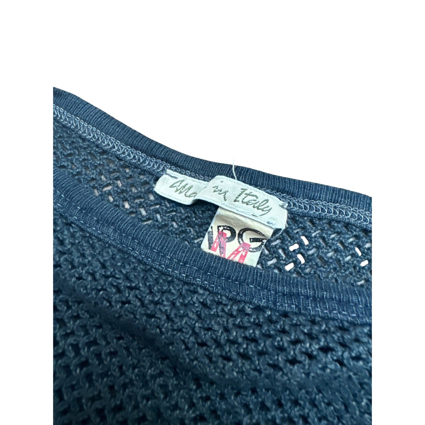 JPG Navy Mesh Longsleeve Top