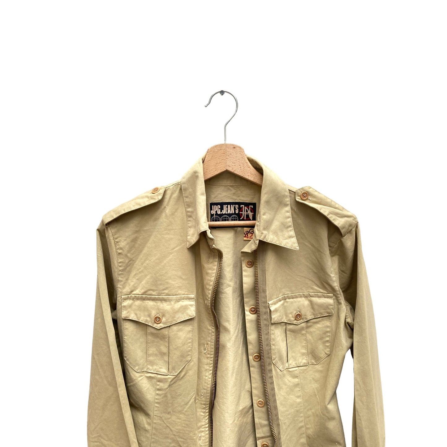 Vintage Beige Cotton Dress