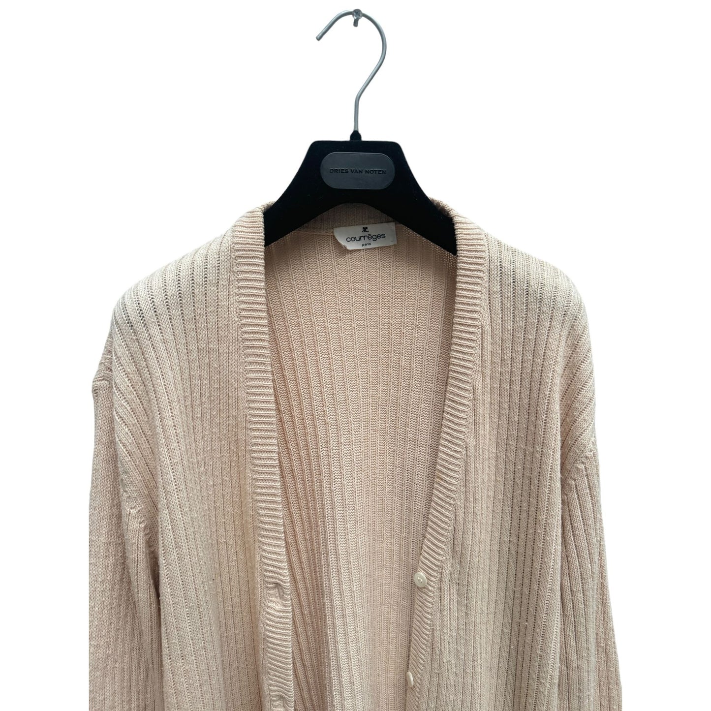 Beige Knitted Cardigan