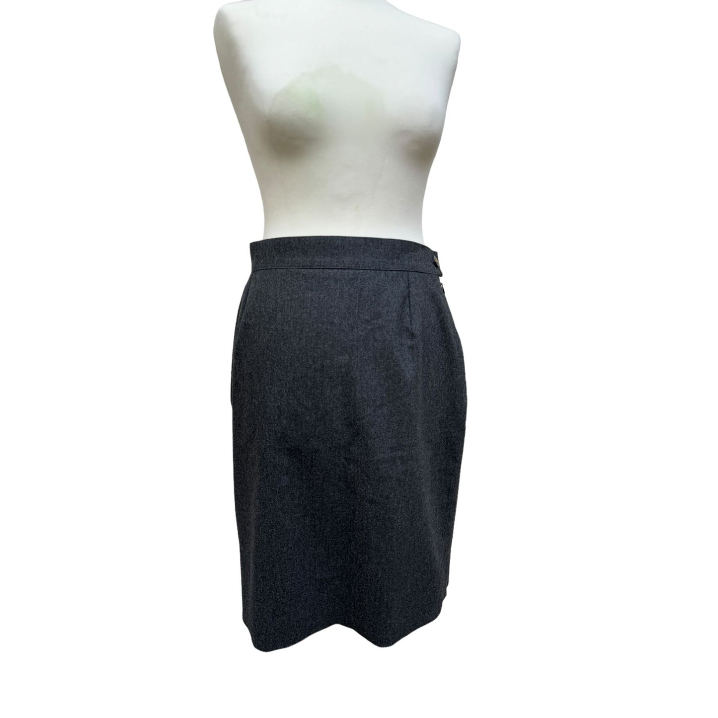 Autumn 1994 Vintage Grey Wool Skirt
