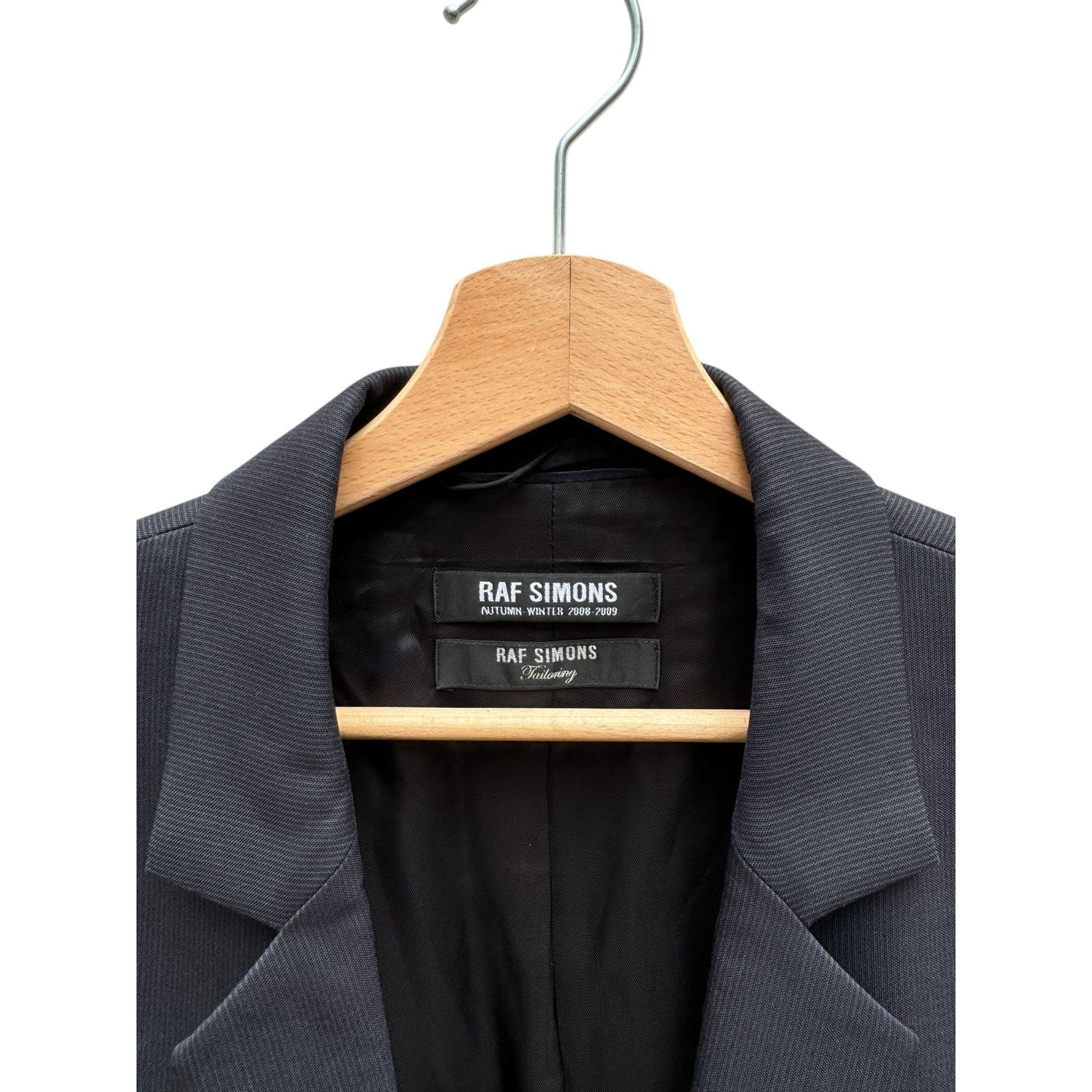 FW 2009 Dark Navy Thin pinstriped Blazer Jacket