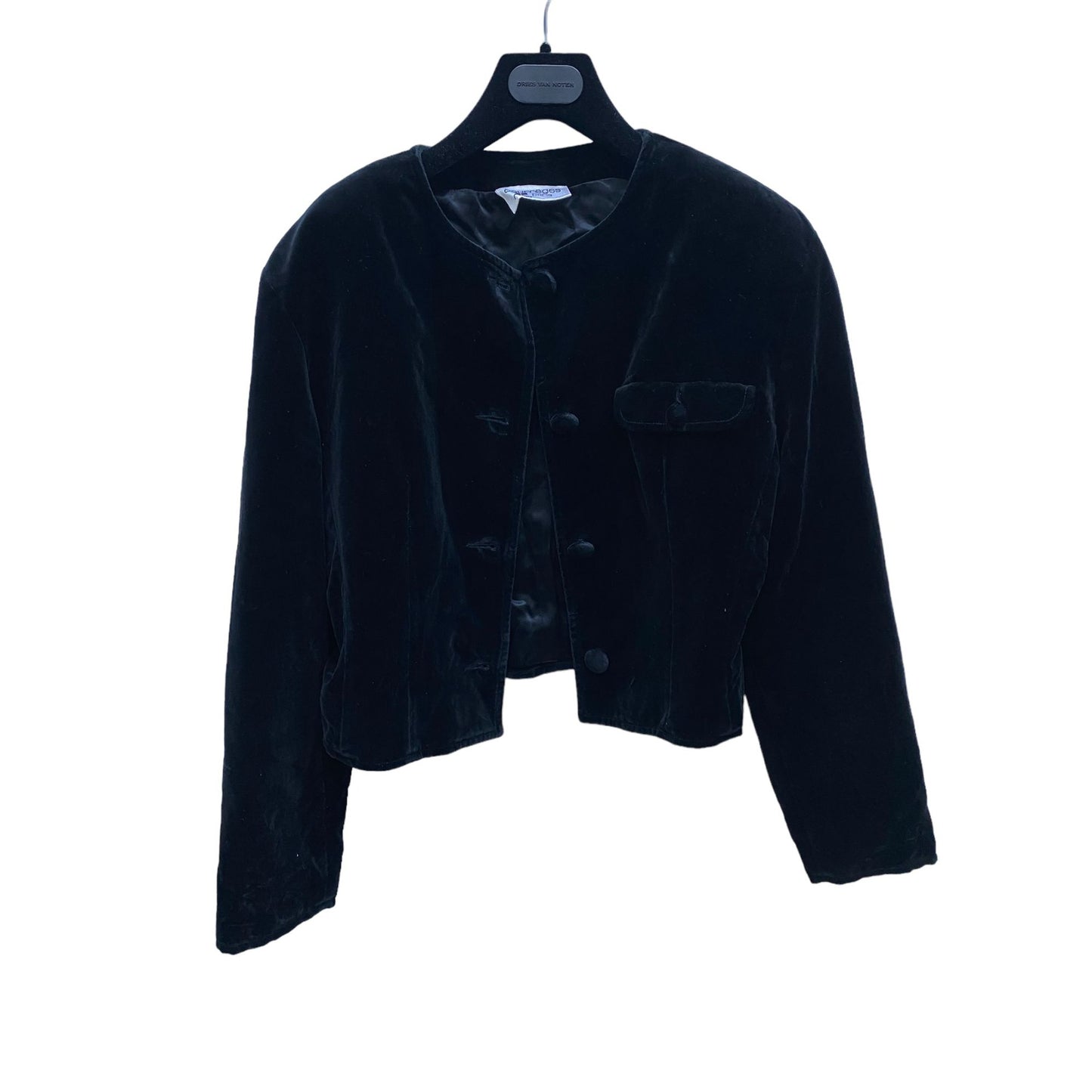 1960s Vintage Black Velvet Jacket