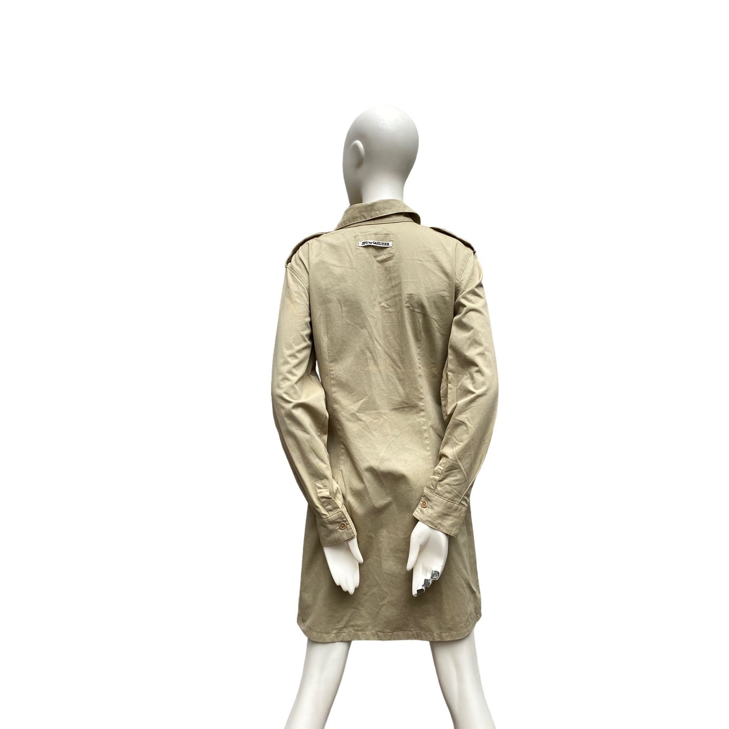 Vintage Beige Cotton Dress