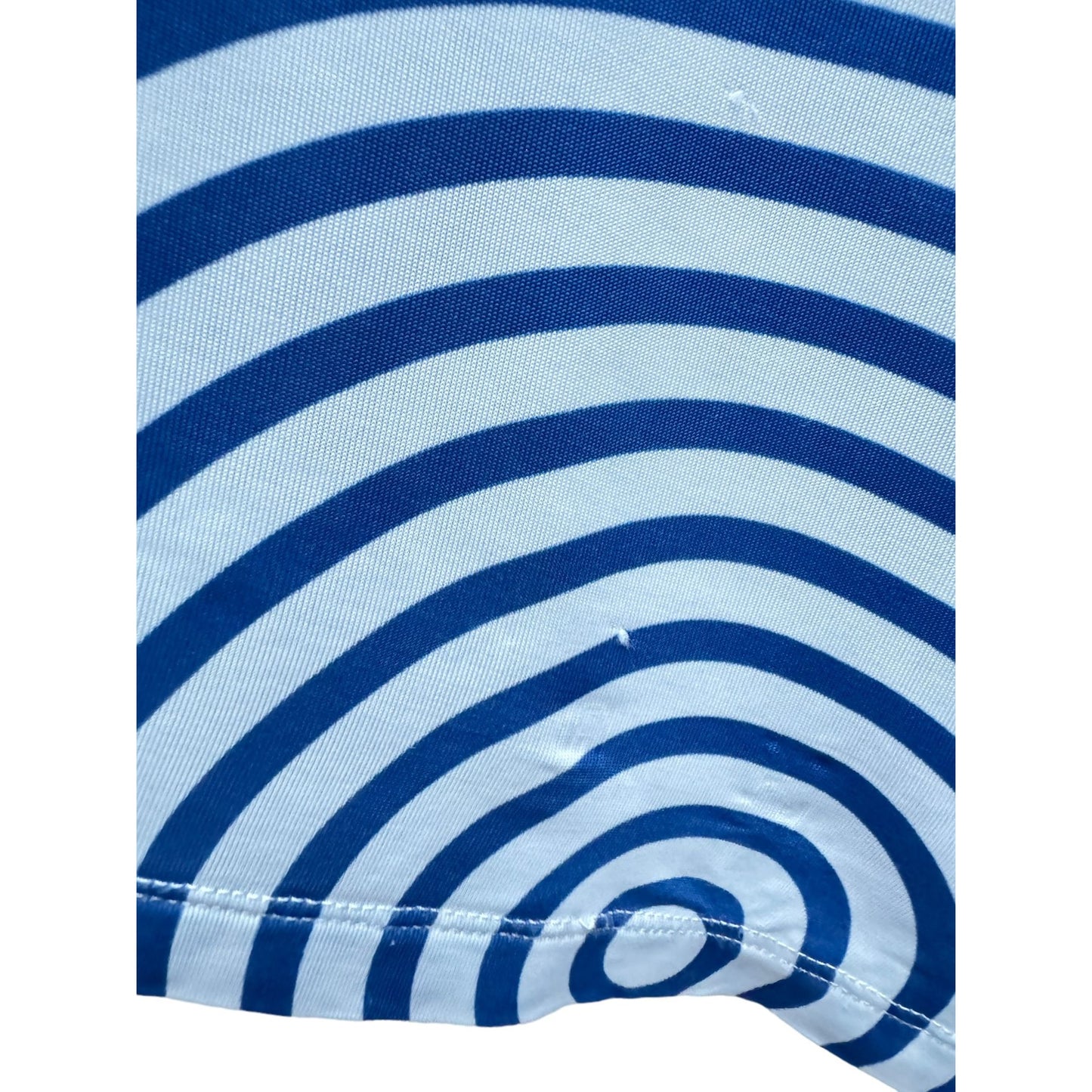 MM6 Navy White Striped Top