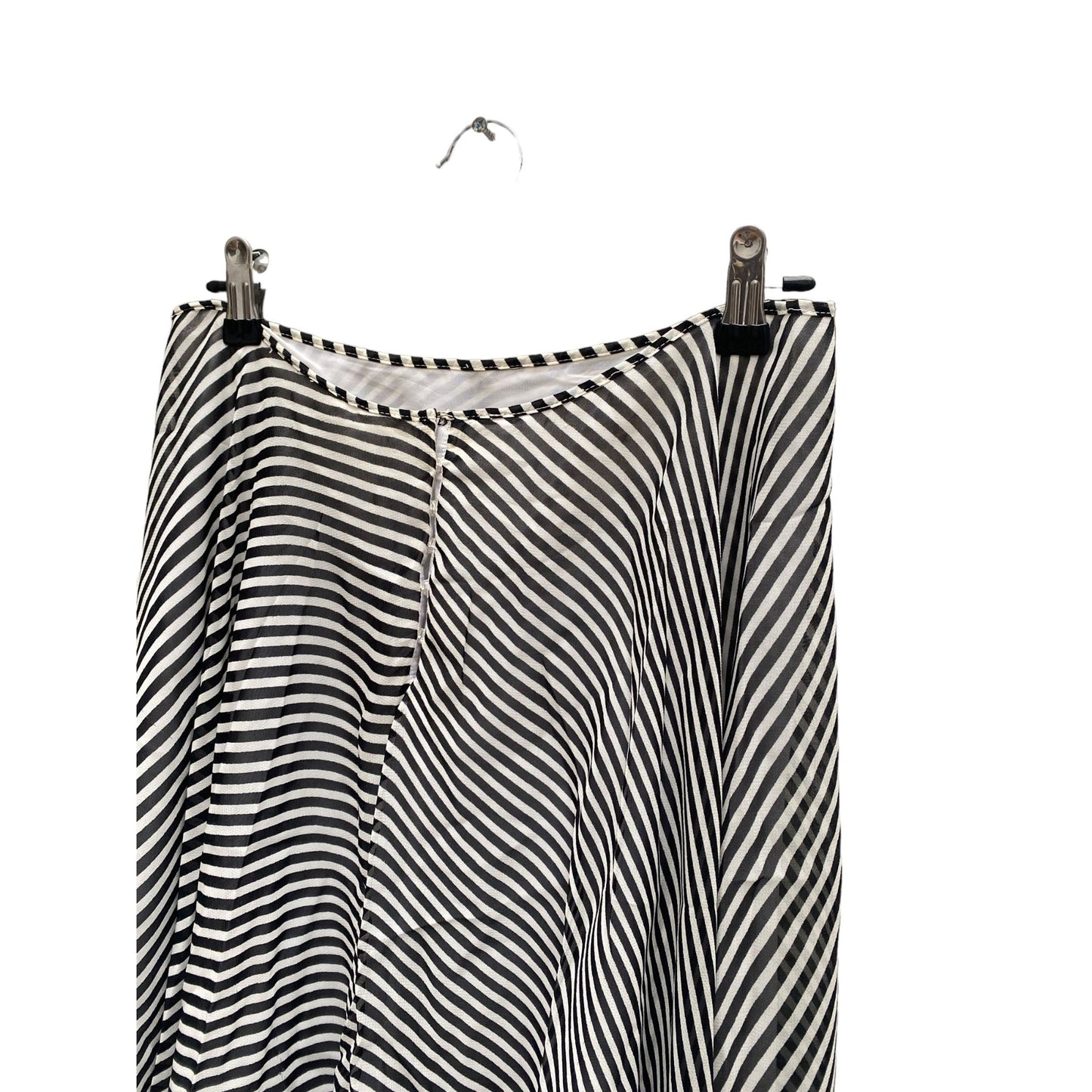 2007 Silk Like Striped Skirt Runway Line