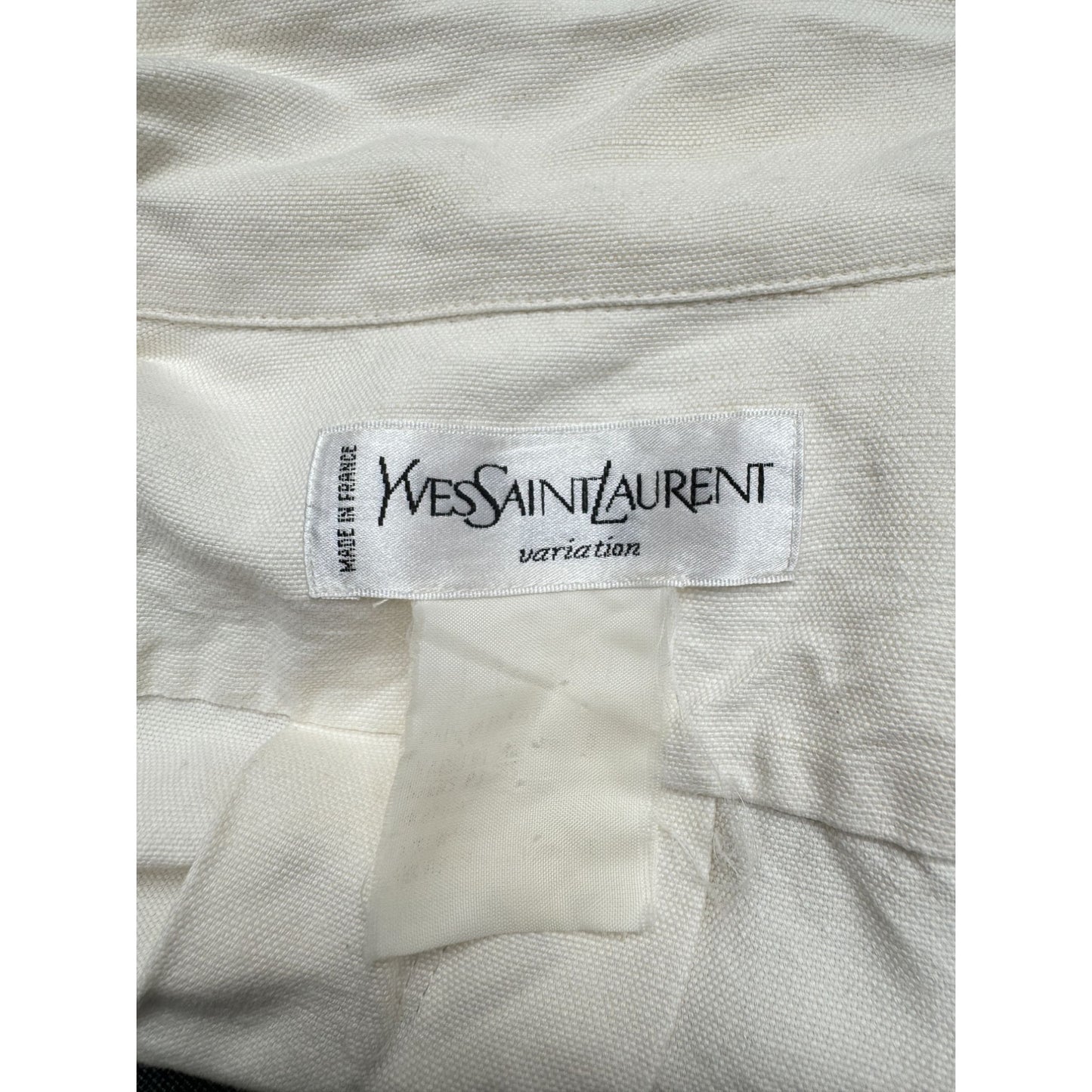 Off white Linen Belted Safari Jacket