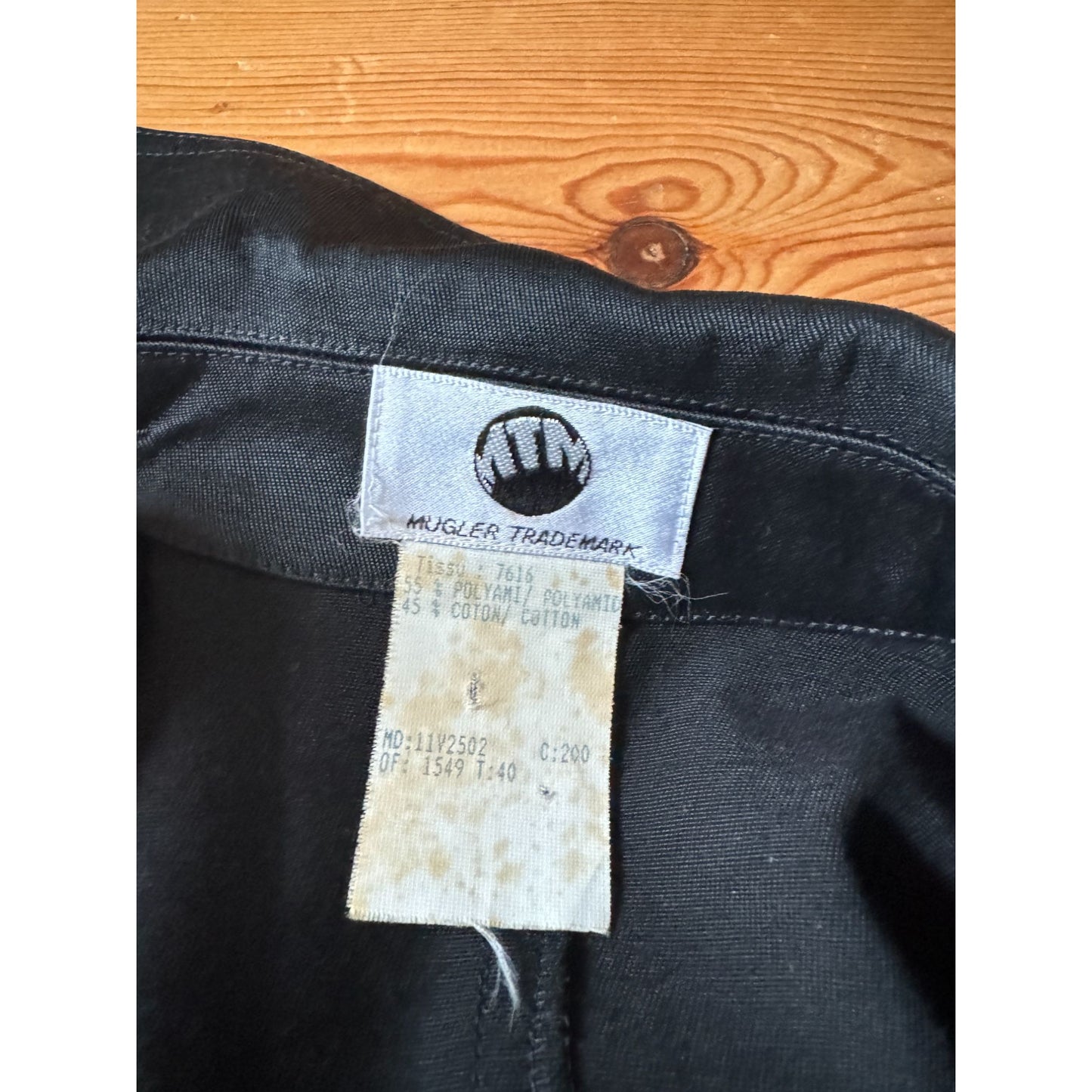 1990s Vintage Black Sculptural Bustier Dress