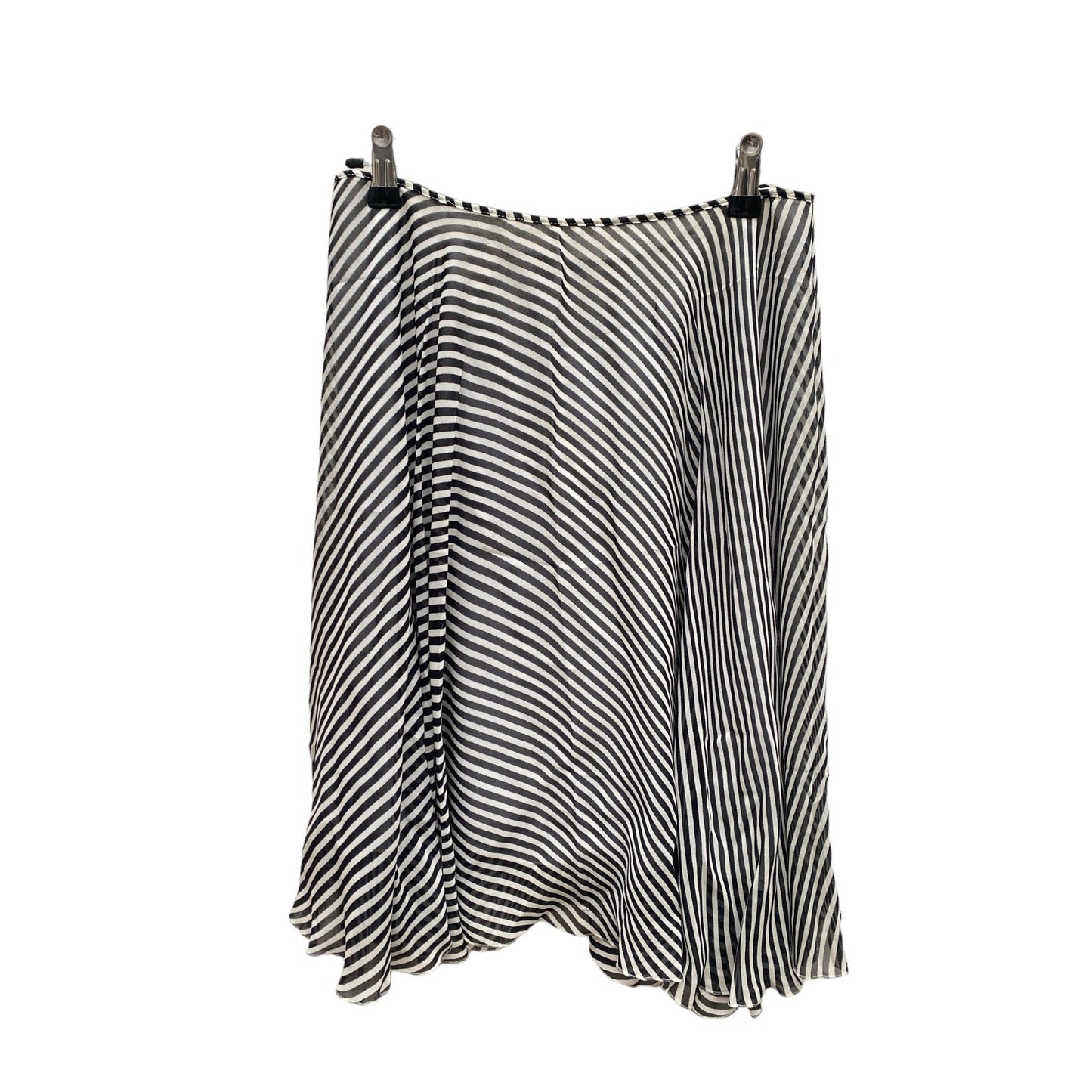 2007 Silk Like Striped Skirt Runway Line