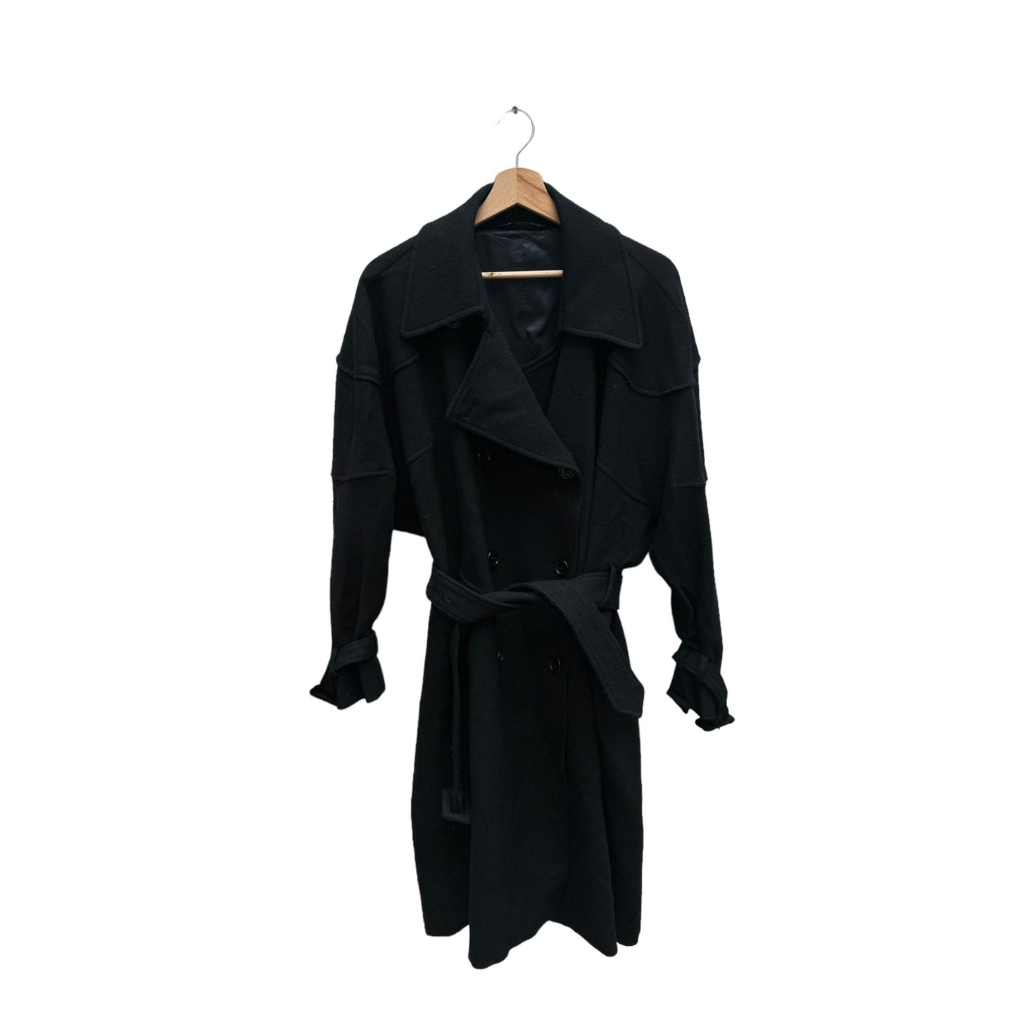 FW 2009 Black Double Breasted Wool Coat