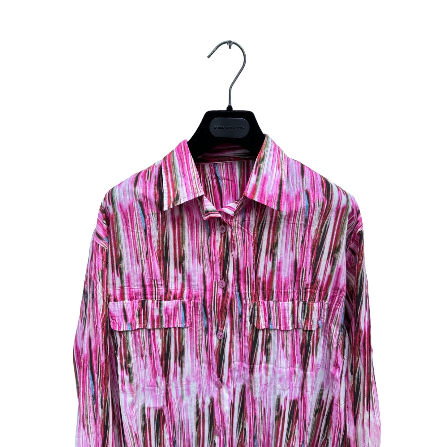 Vintage Pink Pleated Shirt