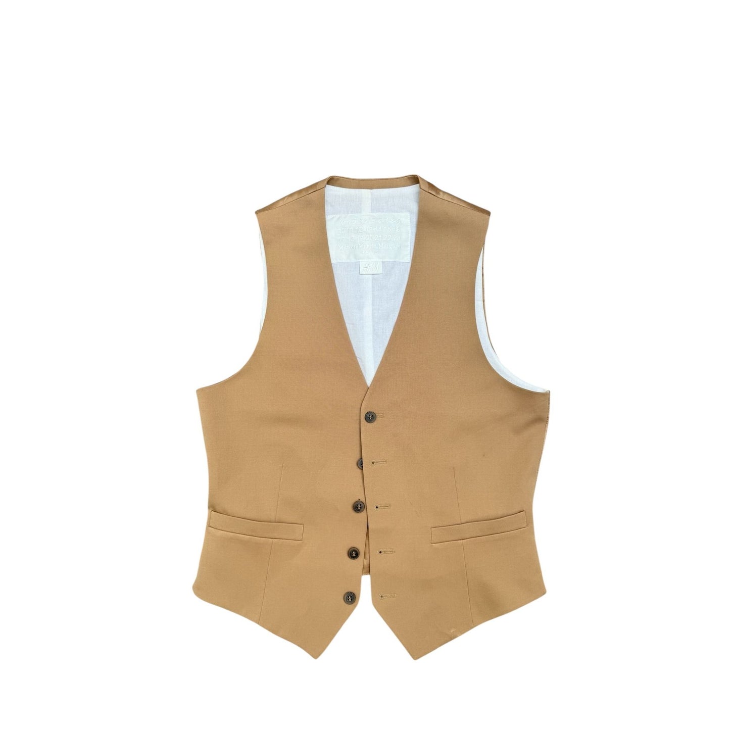 Beige Wool Viscose Vest